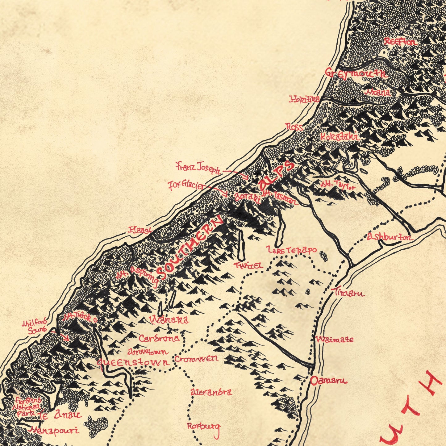 Aotearoa New Zealand Map