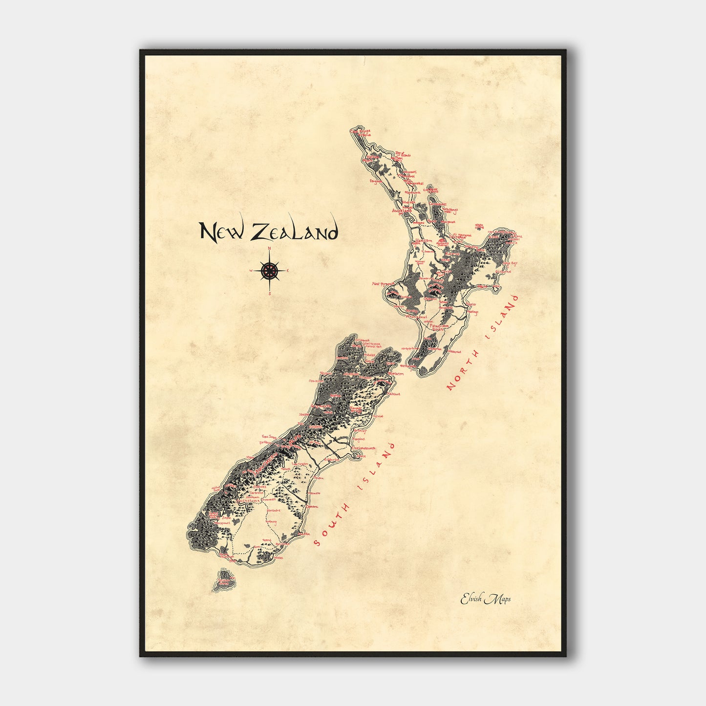 Aotearoa New Zealand Map