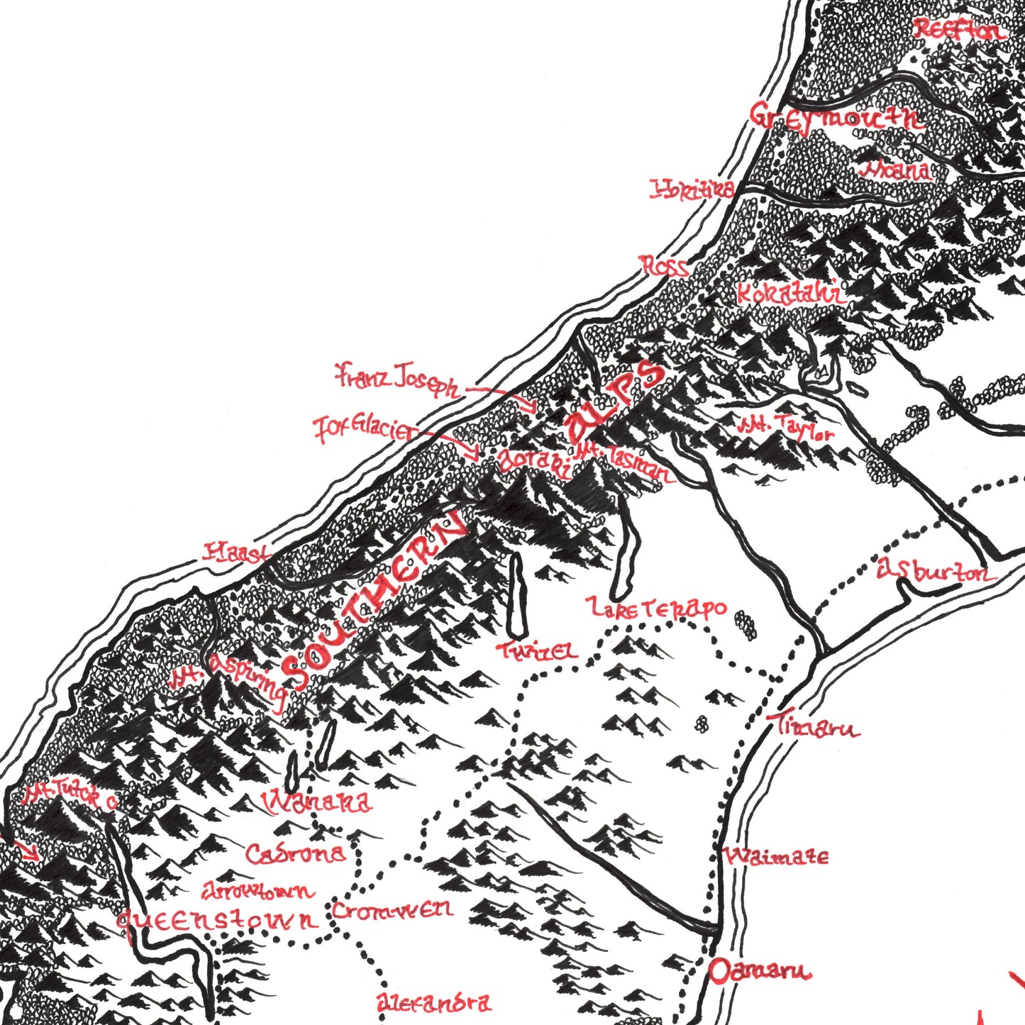 Aotearoa New Zealand Map