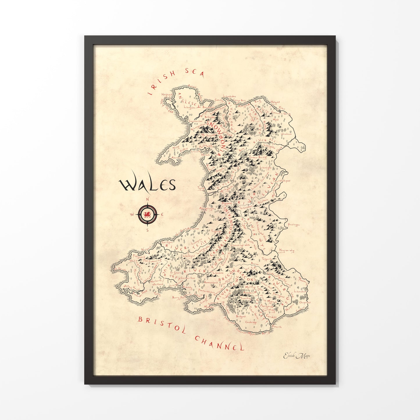 Wales Map (English Edition)