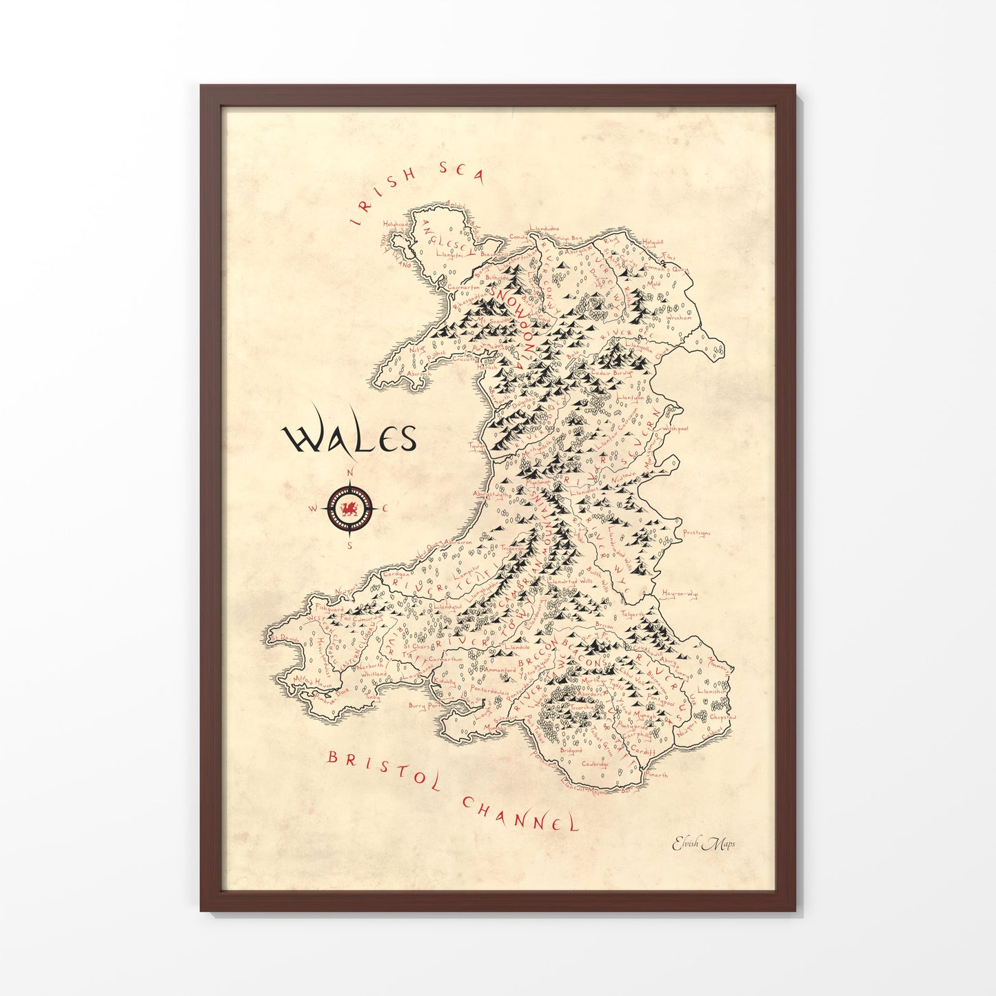 Wales Map (English Edition)