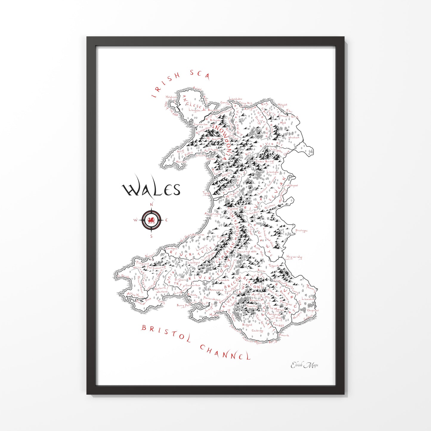 Wales Map (English Edition)