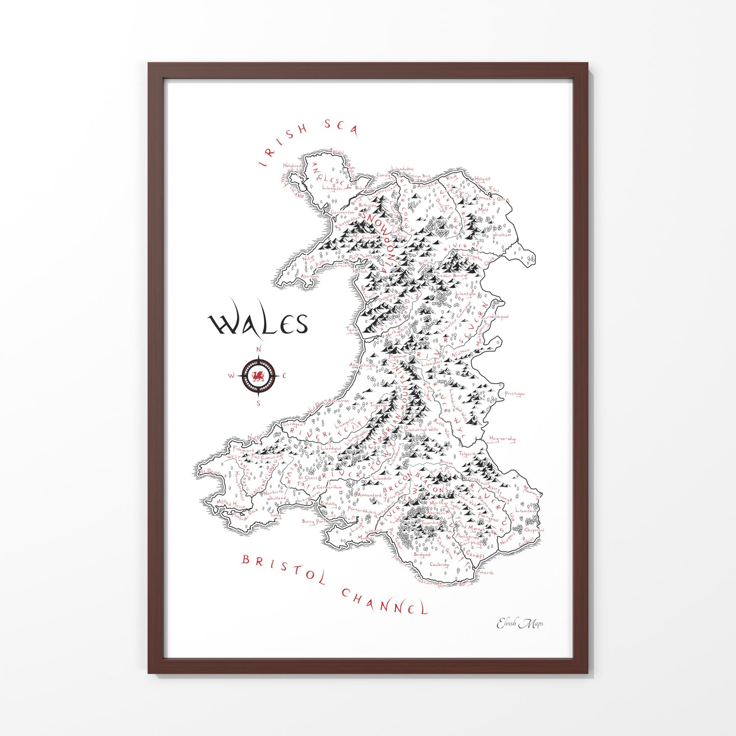 Wales Map (English Edition)