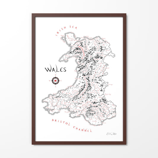 Wales Map (English Edition)