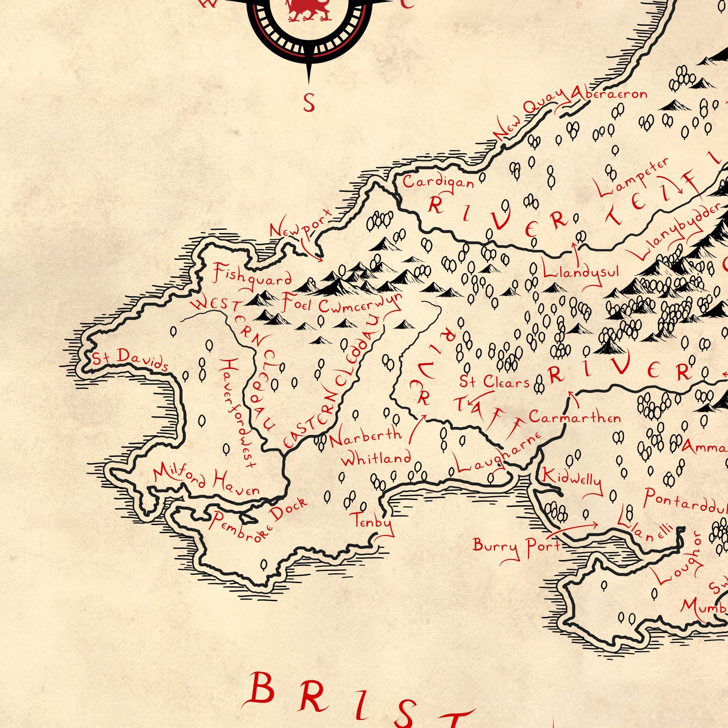 Wales Map (English Edition)