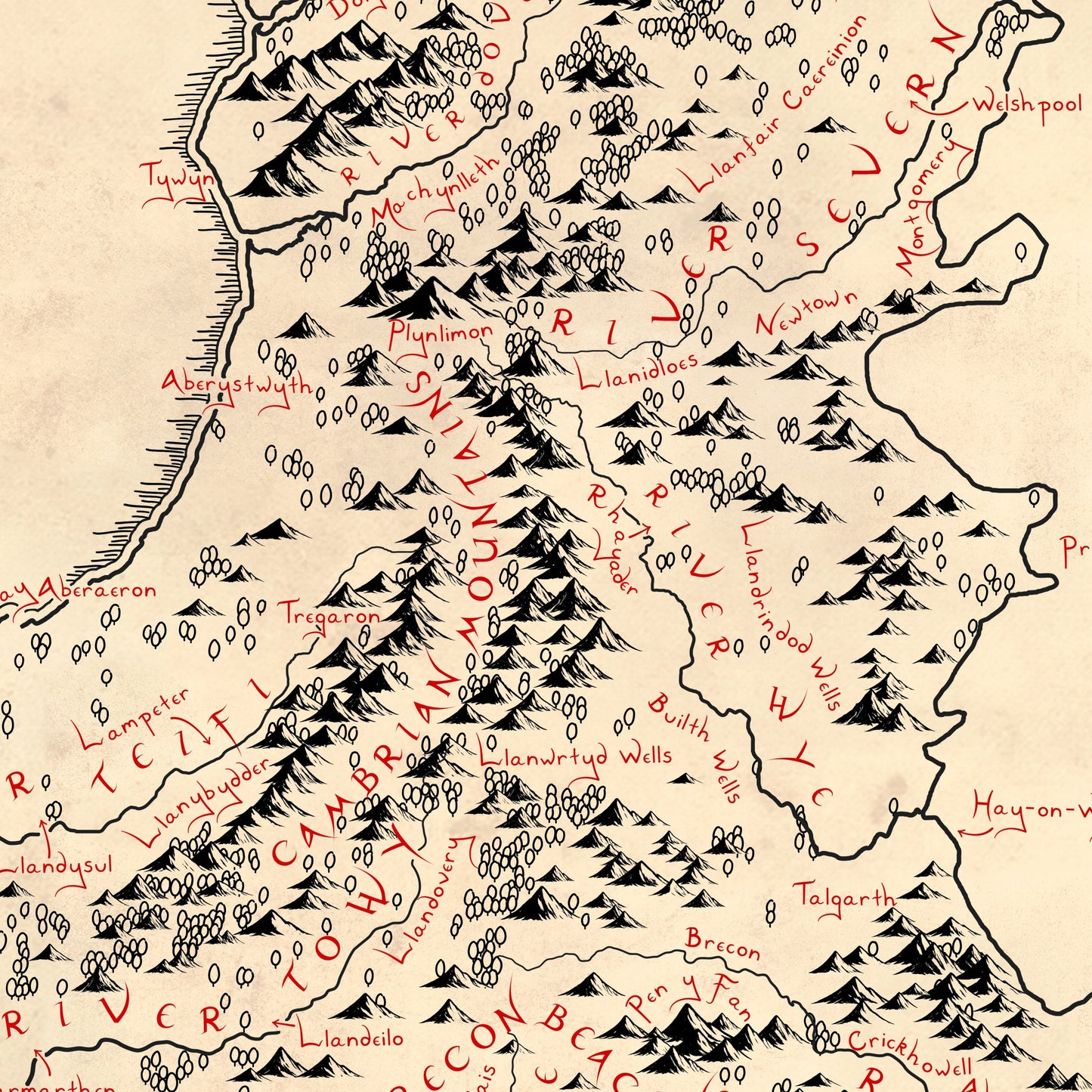 Wales Map (English Edition)