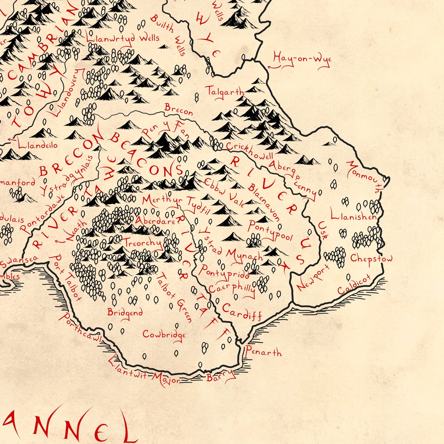 Wales Map (English Edition)