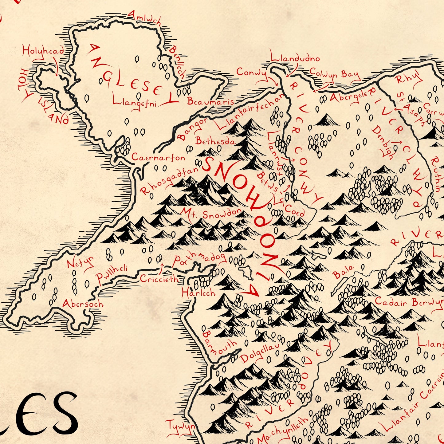 Wales Map (English Edition)