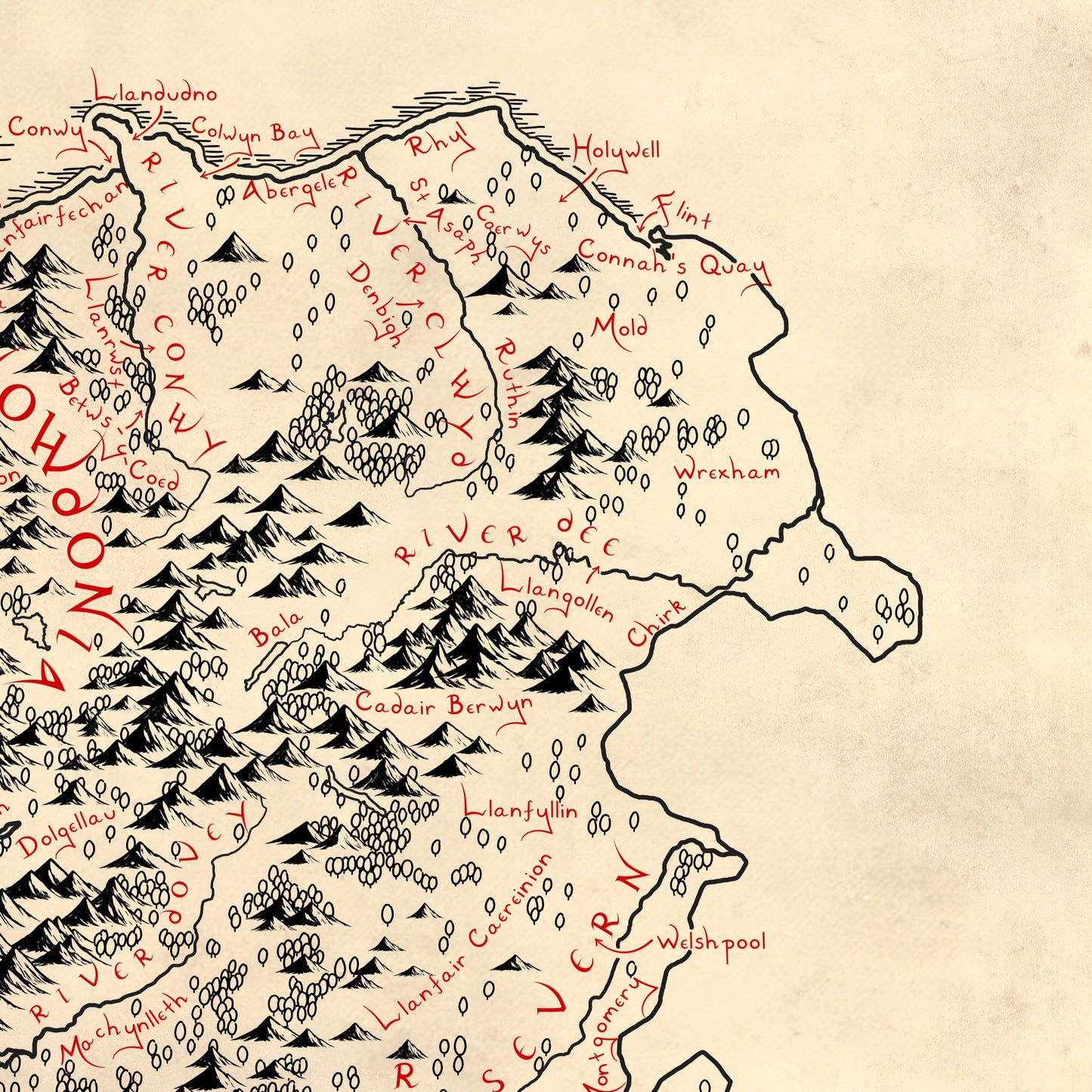 Wales Map (English Edition)