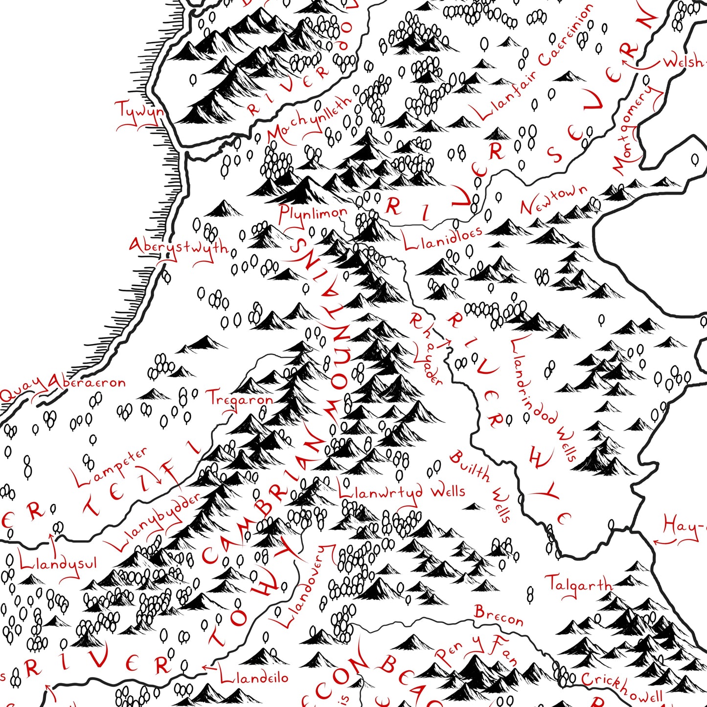 Wales Map (English Edition)
