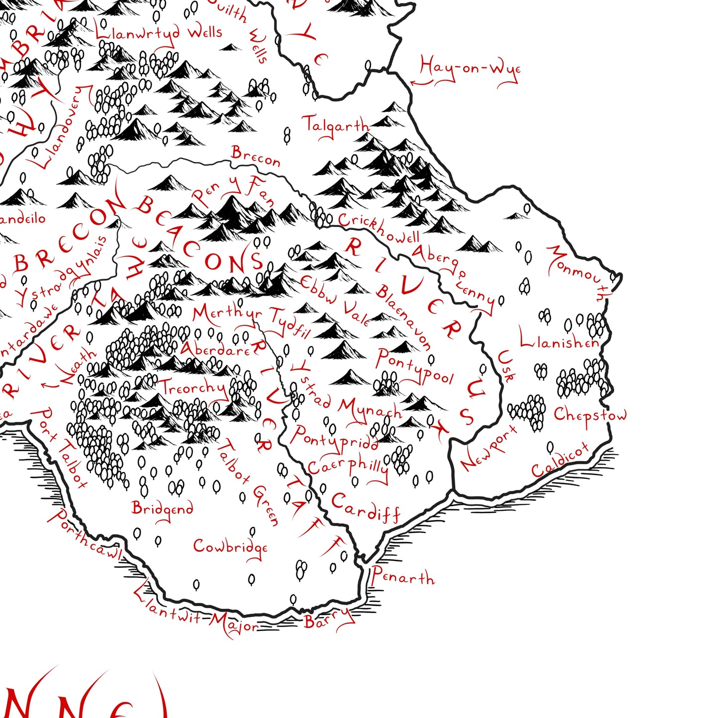 Wales Map (English Edition)